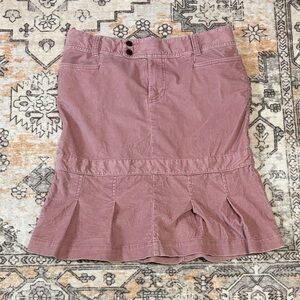 AMERICAN EAGLE 6 VTG pink corduroy mermaid tail skirt